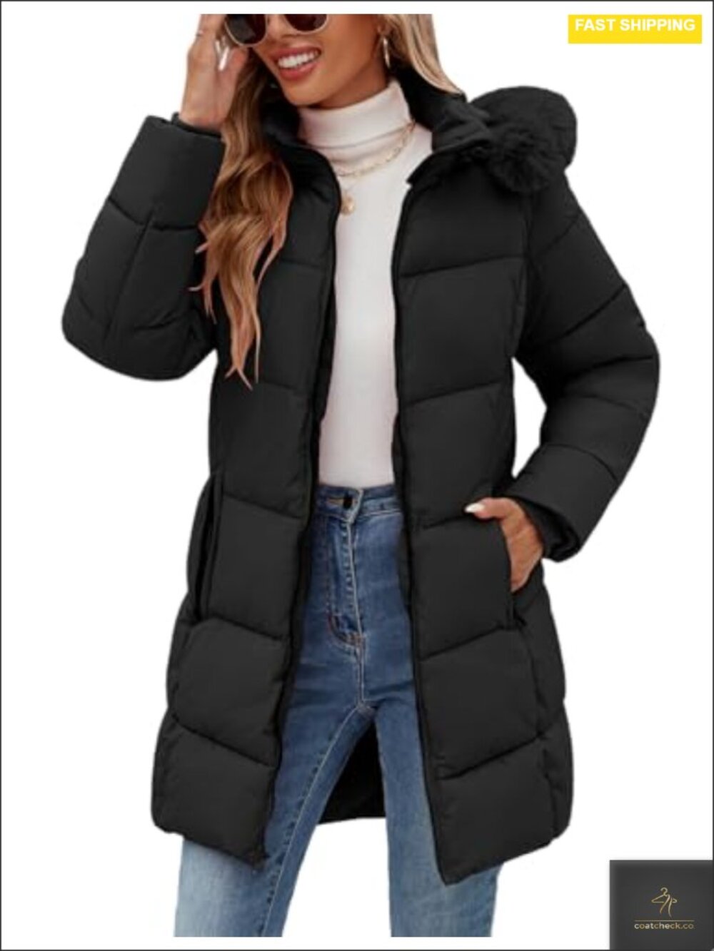 Women's Winter Puffer Parka Thicken Warm Hooded Down Jacket Coat
